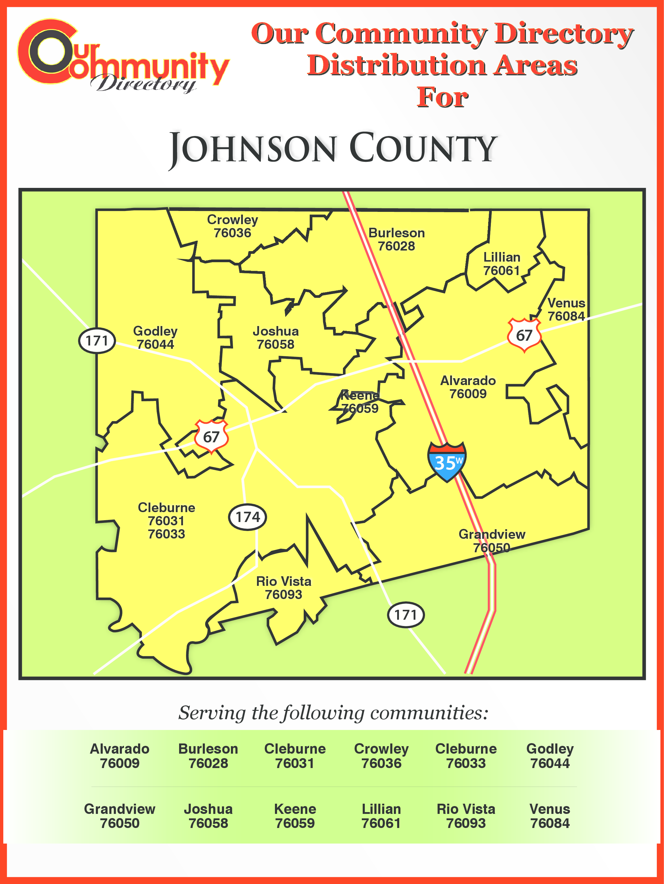 Johnson County, TX Coverage Map