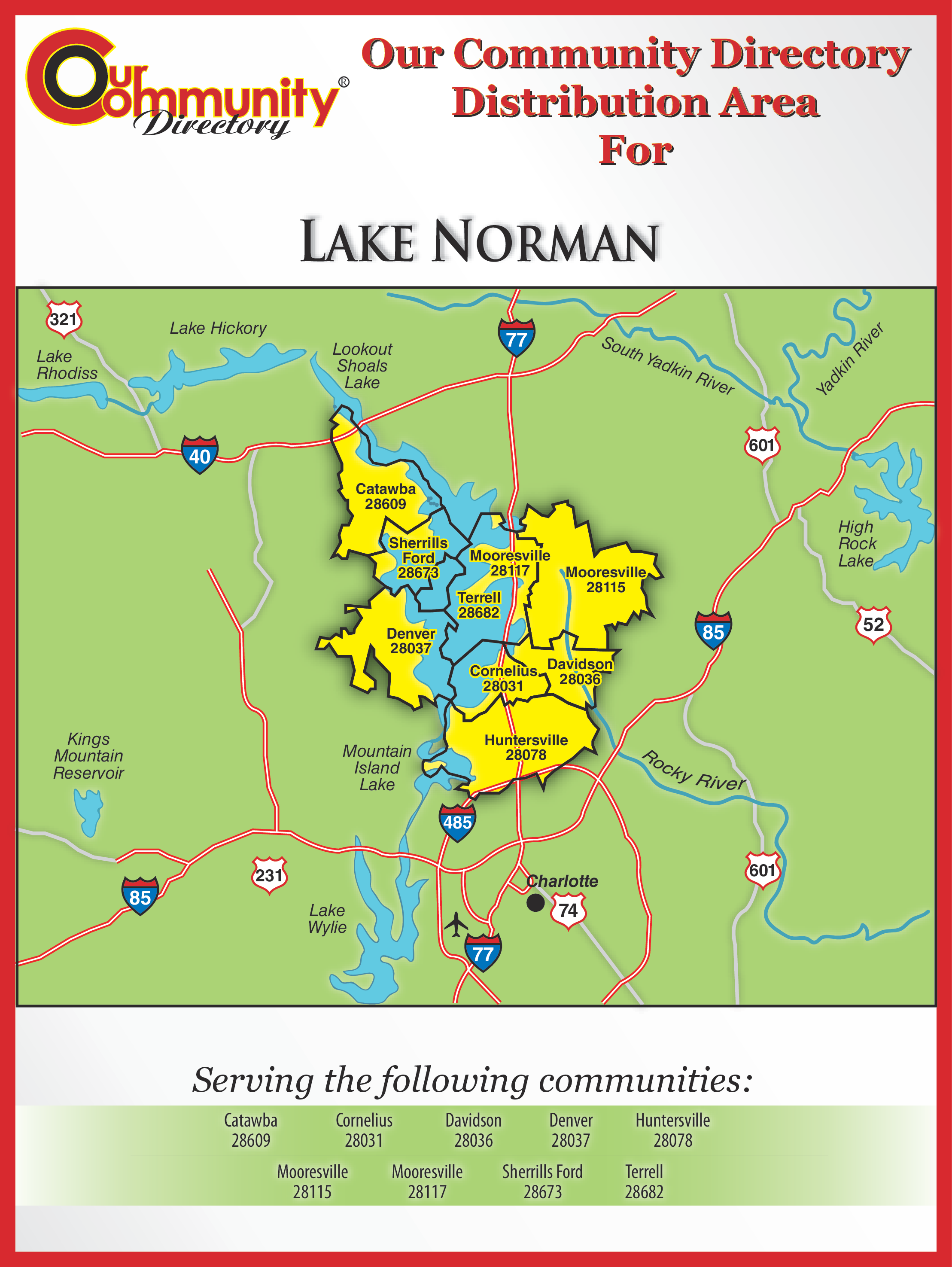 Lake Norman, NC Coverage Map