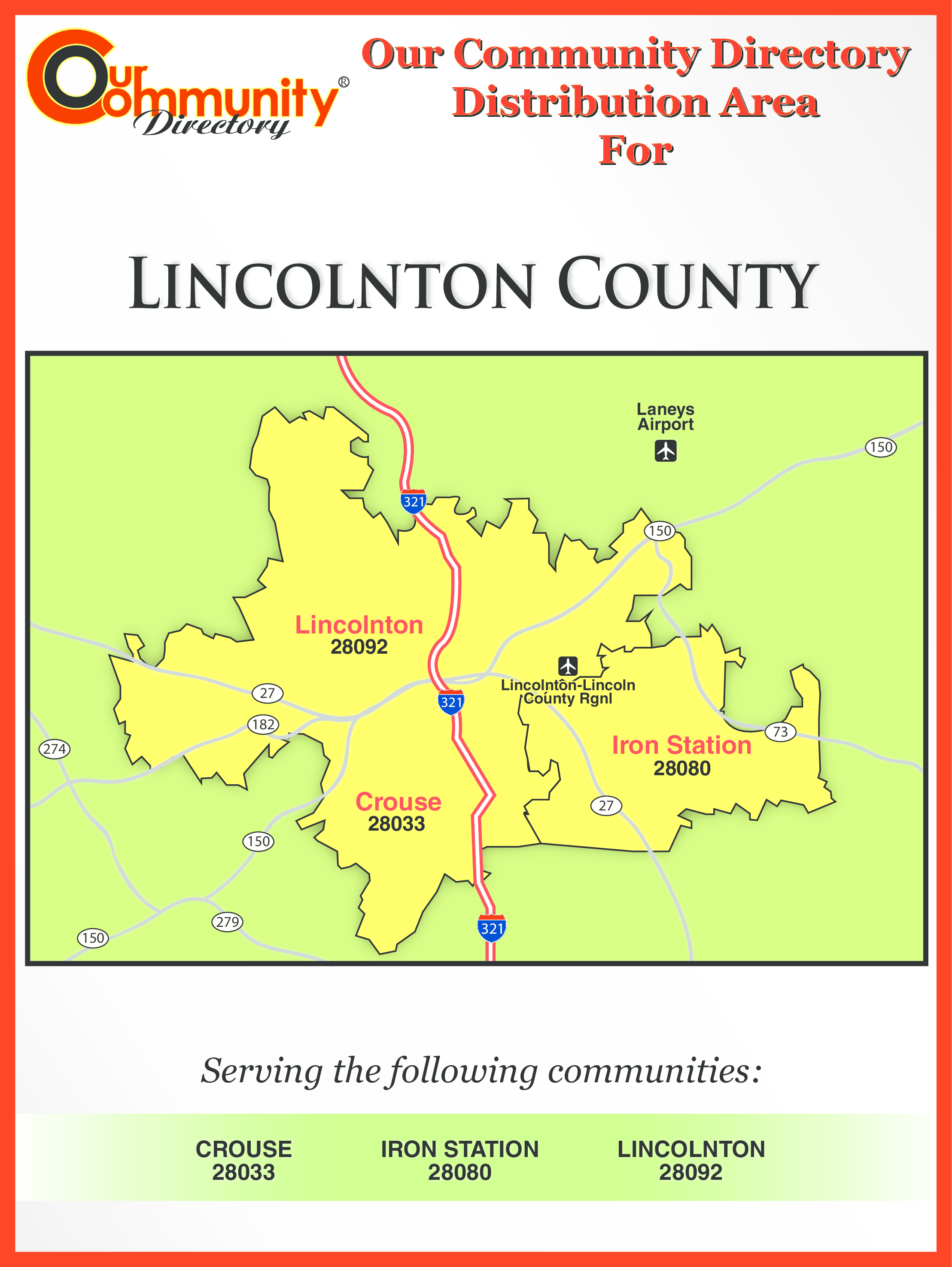 Lincolnton, NC Coverage Map
